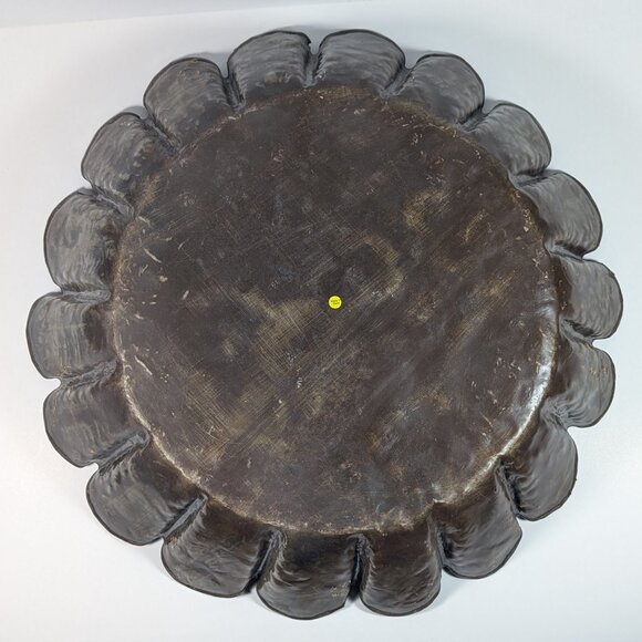 Sundance Fluted Metal Bowl, Upcycled Steel Drums, Industrial Design, Table Decor - Picture 3 of 7